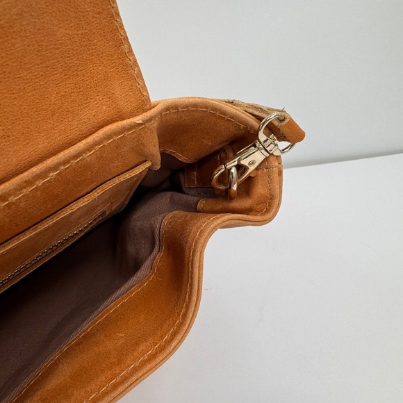 Noonday Collection Convertible Leather Backpack Shoulder Bag Tan Honey Brown main image 8